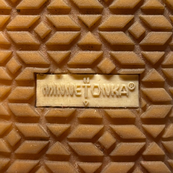 Minnetonka Women’s Knit Moc Toe Ankle Boots Faux Fur Lined Size 6 - Picture 10 of 12